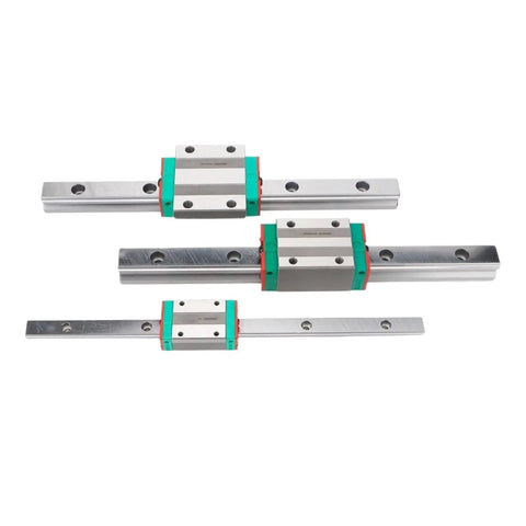 High Precision Linear Guide Rail Kit For Smooth CNC Motion Perfect DIY Projects With Pre Drilled Supports No Maintenance Needed And Low Friction For Ultimate Stability On 500Mm Length, three rails