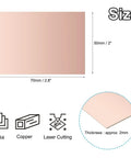 Diagram of Single Sided Copper Clad Laminate PCB Prototyping Kit For DIY Etching, 6 Pack FR4 Copper Plated Boards, 50x70x2 Mm