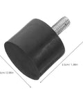 8 Pcs Adjustable M6 Furniture Leveling Feet With Rubber Pads No Wobble Floor Saver For Tables Cabinets Beds And Other Furniture Easy Install Height Adjustment, black rubber foot with M6 thread, 3.5cm x 2.5cm