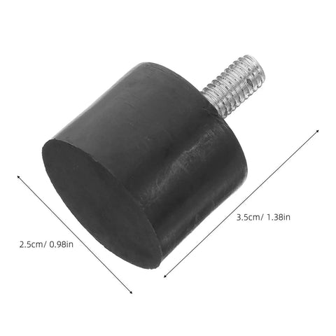 8 Pcs Adjustable M6 Furniture Leveling Feet With Rubber Pads No Wobble Floor Saver For Tables Cabinets Beds And Other Furniture Easy Install Height Adjustment, black rubber foot with M6 thread, 3.5cm x 2.5cm