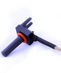 Optimum Pool temperature sensor replacement; black housing with red O-ring and beige cable.