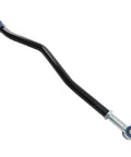 Adjustable Front Track Bar 0-6 Inch Lift for Jeep Wrangler JK JKU 2007-2018 Fits 2-Door 4-Door, Replaces Stock Length for Beefy Steering Control and Alignment, Heavy Duty Off Road Suspension Upgrade. Black steel track bar with blue bushings and adjustable end