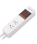All In One Temperature And Humidity Controller For Reptile Enclosures And Mushroom Greenhouse Pre Wired Dual Outlet Thermostat