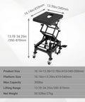 Hydraulic Motorcycle Lift Jack 350 Lbs Foot Operated Scissor Lift Table For ATV Dirt Bike Beefy Heavy Duty Steel Stand