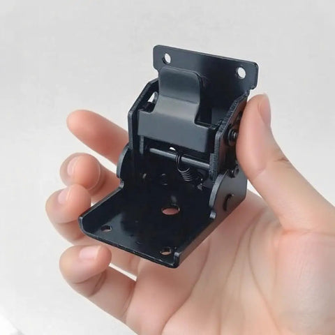 2 Pack 90 Degree Self Locking Folding Hinges Built Tough From Premium Cold Rolled Steel Really Heavy Duty And Solid for workspace use.