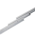 Beefy Heavy Duty Drawer Slides 120kg Capacity in Cold Rolled Steel for Staircase Cabinets 1000mm Length Pair of Rails, angled view
