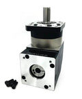 Straight Fire 90 Degree Planetary Gearbox Speed Reducer Bulletproof Build For Nema 42 And 52 Stepper Motors on a white background.