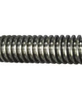 Close-up of Six Foot Plain Low Carbon Steel 1-5 Threaded Rod With Right Hand Threads One Inch Diameter Six Foot Length Grade 2 Steel