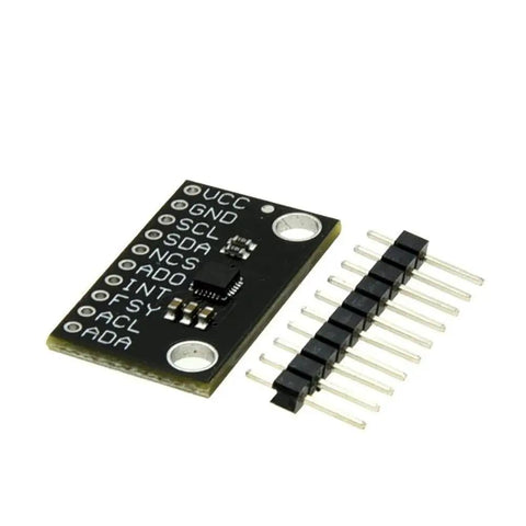 9 Axis MEMS Motion Tracking Sensor Module Low Power IMU Breakout Board For ICM20948 Projects With Easy Integration Time Sync Ready Compact Design Ideal For Microcontrollers And Embedded Systems, black PCB with pins