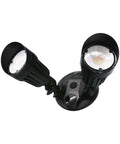 Led Black Two Light Bullet Flood Light 3000K Adjustable Dual Head Outdoor Security Spotlight Hardwired Waterproof For Yard Patio Garden Garage Landscape And Exterior Walls.