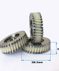 Three Pack E Bike Motor Gear Clutch Kit With 36 Tooth Planetary Gear And 7.94mm Steel Bearings displayed with measurements.