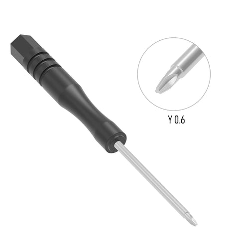 Tri Wing Screwdriver Set 1.5mm Y00 For Game Console Repairs with non-magnetic handle and heat-treated steel shaft