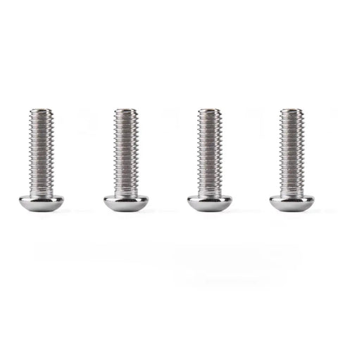 Heavy Duty Motorcycle Body Work Fastener Kit With Screws Washers Nuts Clips And Bolts For Sport Bikes Durable Metal Hardware Set For Easy Mount And Secure Fit, four silver screws