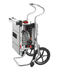 Tough Workhorse 10 Inch Worm Drive Table Saw With Rolling Stand and Precision Fence, compact and portable design for garage shops.