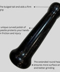 Heavy Duty Granite Mortar And Pestle Set 6 Inch Stone Grinder With Non Slip Base Black Pestle Detail