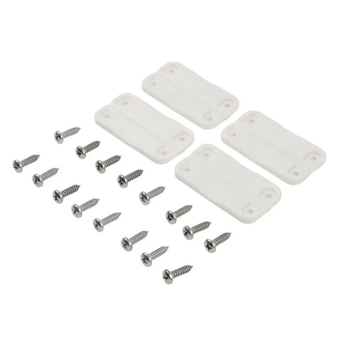 Cooler Hinge Repair Kit With Stainless Steel Screws For 50 To 165 Qt Ice Chests Plastic Lid Replacement Easy Install