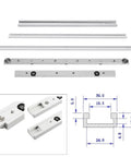 Heavy Duty Aluminum Alloy T Track And Miter Bar Slider For Table Saw Jigs 6061 T6 Slot Miter Track With Precision Guide Bar 300mm-500mm