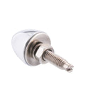 Chrome Bullet License Plate Fastener Caps 1 Inch Stud With M6 X 1.0 Threads Four Pack For Standard Plates Silver Finish