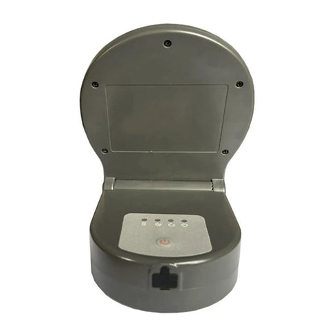 Portable Solar Pond Oxygen Pump With Back Clip 2600mAh Battery 3-Mode Solar Powered Air Pump Kit case open view