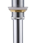 All Metal Rustproof Pop Up Bathroom Sink Drain For 1.6 To 1.9 Inch Sink Hole, Polished Chrome, No Overflow, Brass And 304 Stainless Steel Construction