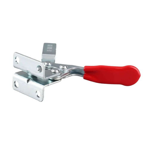 Horizontal Toggle Clamp in Carbon Steel with Electroplated Rust Proof Finish for Workbench Woodworking Welding and Stone Cutting