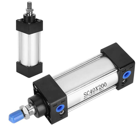 SC40 Aluminum Alloy Double Acting Pneumatic Cylinder 200mm Stroke Rugged Workhorse Air Actuator For Industrial Automation