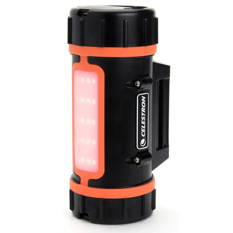 Go To Portable Power Tank LiFePO4 For Telescopes And Astronomy, 12V Battery Pack With red LED light, tripod mount view