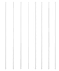 Alumina kiln hanging rods, 10-pack, white, 3.94 in long for firing beads and pendants