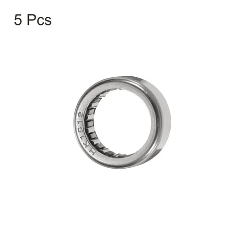 HK1512 Five Pack One Way Needle Roller Bearing Set 15x21x12mm Temperature Resistant Steel Clutch Bearings close-up view