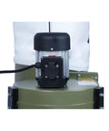 Close-up of Smart Dust Collector With 1HP 7Amp Motor, Quiet Air Filtration Vacuum featuring the power unit and connection details