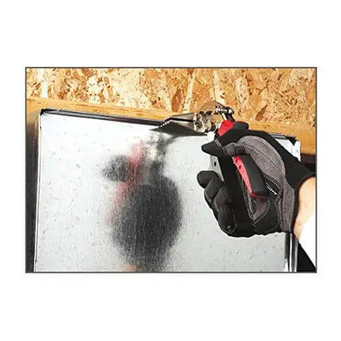 Person using Hand Seamer 3 Inch Offset With Forged Steel Jaws And RedLine Ergonomic Handles for crimping sheet metal edge
