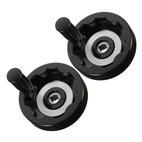 Eight Pieces Detachable Hand Wheels For Mills And Lathes Dead Nuts Precise Revolving Knobs With Slick Insulated Grip Built Tough For Heavy Duty Machine Tool Adjustments Ready To Roll Anytime