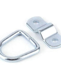Rock Solid Forged Iron D Rings Eight Piece Heavy Duty Tie Downs rig ready trailer anchors and mounts for secure hauling.