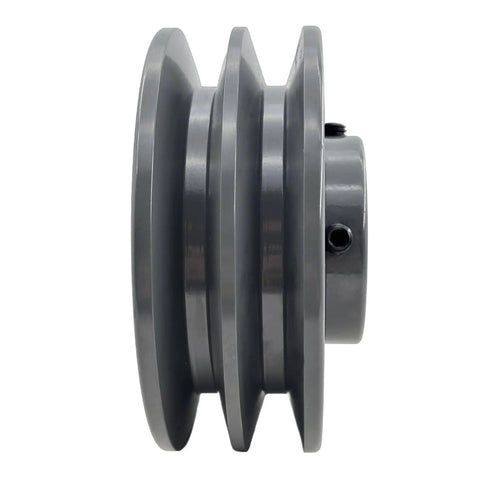 Heavy Duty Built Tough Two Groove Pulley For V Belt Drive Cast Iron Motor Pulley With One And A Quarter Inch Bore And Four Point Seven Five Inch