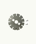 Powder Coated Steel Hose Reel Lock Kit With Swivel Locking System And Included Mounting Screws For Outdoor Security Durable Silver Vein Finish