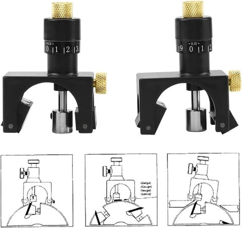 Magnetic Planer Blade Setting Jig, Adjustable Knife Height Gauge Setter for Jointer and Planer, High Carbon Steel Precision Tool
