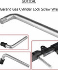 Badass Heavy Duty M1 Garand Gas Cylinder Lock Screw Wrench shown from multiple angles for gunsmithing tool use.