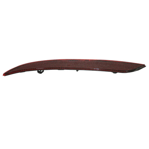 Straight Up Fresh Left Side Rear Bumper Reflector Red Lens Plug And Play Replacement For Tesla Model 3 2017 To 2022 - Close-up view of the red reflector.