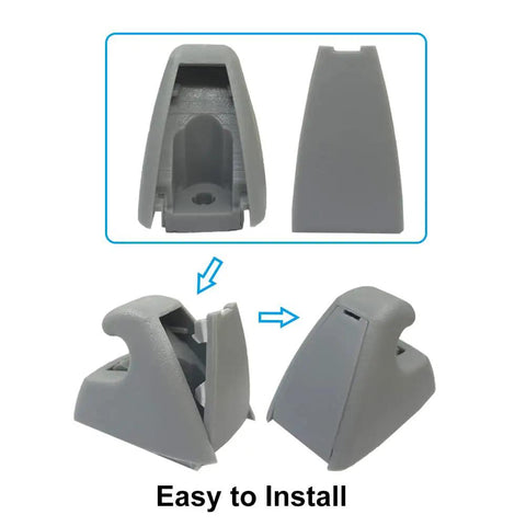 Gray Sun Visor Clip Holder For Chevrolet Cruze Sonic Spark Buick Verano Replacement Bracket OE 95994975 95994976 2 Pack Easy Install
