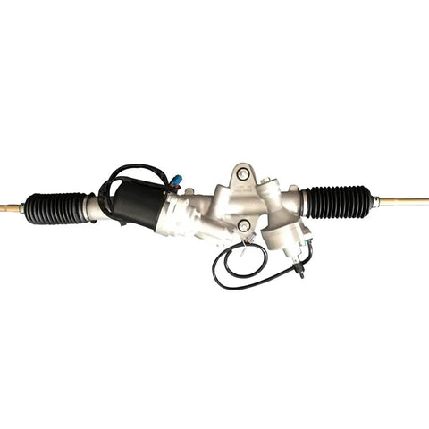 Premium Electric Assist Power Steering Rack And Pinion for SUVs, EV cars, and light trucks, showcasing heavy duty construction and precise engineering.