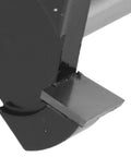 Close-up of Heavy Duty Carbon Steel Surfacing Router Bit with alloy pointed drill design for planing wood.