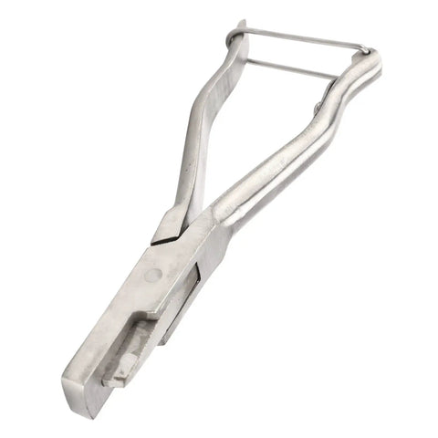 Stainless Steel Ear Tag Plier for Livestock Identification With V Shape Notcher Ergonomic Vet Tool for Cattle Sheep and Goats
