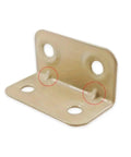 Built Tough L Shaped Corner Brackets Four Hole Precision Angle Supports, stainless steel hardware for furniture support.
