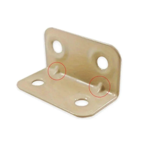 Built Tough L Shaped Corner Brackets Four Hole Precision Angle Supports, stainless steel hardware for furniture support.
