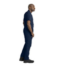 Men's Navy Blue Lightweight Coveralls With Breathable Touchtex Pro Poplin Material Designed For Zero Drag Performance And Built Tough For Your Daily Grind, side view.