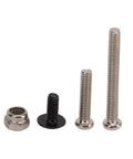 Mounts, screws, and nut set for Adjustable Oil Shock Absorbers For 1/18 1/16 RC Crawlers, 4 Piece Metal Black Shocks Upgrade Kit