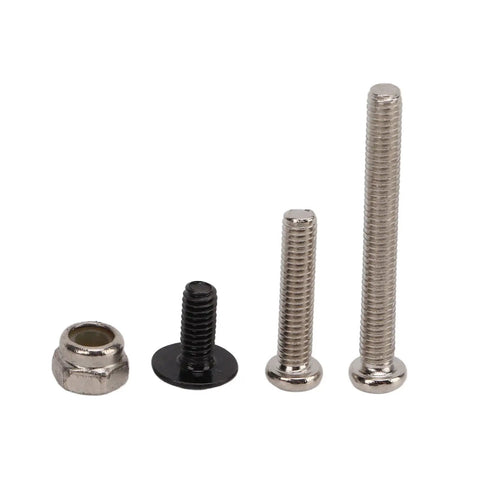 Mounts, screws, and nut set for Adjustable Oil Shock Absorbers For 1/18 1/16 RC Crawlers, 4 Piece Metal Black Shocks Upgrade Kit