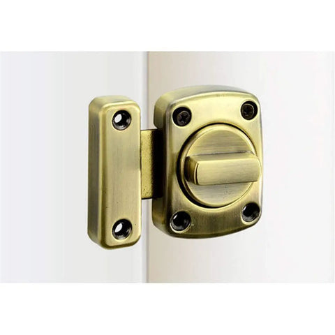 Universal Zinc Alloy Door Latch For Sliding Gates And Heavy Duty Entry Locks Rock Solid Knockout Security Bolt mounted on door.