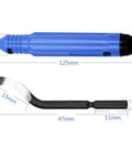 Blue Stainless Steel Deburring Tool Kit Pro Grade Edge Burr Removal For Copper Pipes Iron Brass PVC 3D Printing Plastics