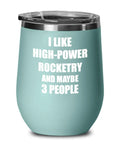 12 Oz Vacuum Insulated Stemless Wine Glass With Lid Teal For Rocketry Lover Hilarious Gift For Science Nerds Insulated Tumbler